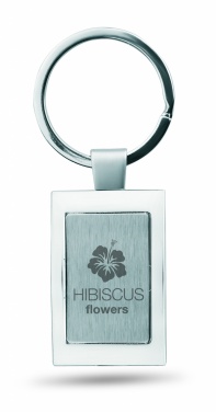 Logo trade business gifts image of: Metal key ring Turku
